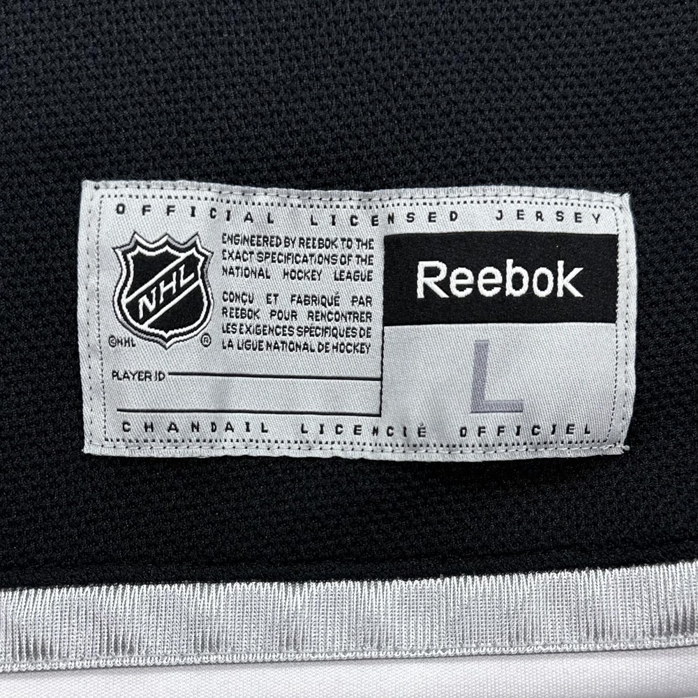 Los Angeles Kings Jersey Mens Large Black NHL Hockey Reebok LA Shield Crest - Picture 5 of 11